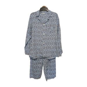 Men's Marlowe Vintage Permanent Press Cotton Medallion Pajama Set M/L C W30
